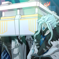This is a pixiv picture whose title is 追悼式.