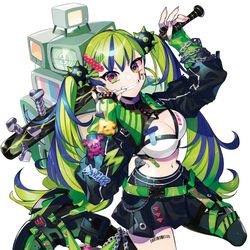 This is a pixiv picture whose title is はいぴんぐモナカ.