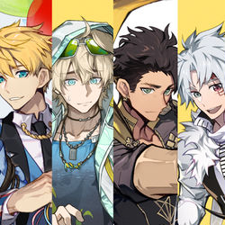 This is a pixiv picture whose title is 给对象摸的生贺.