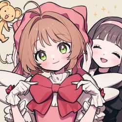 This is a pixiv picture whose title is 🎀&⚡️.