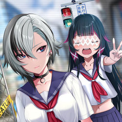 This is a pixiv picture whose title is 🚏Fatui(s)🚦.