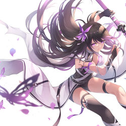 This is a pixiv picture whose title is 紫蝶.