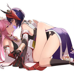 This is a pixiv picture whose title is 🌸👺.