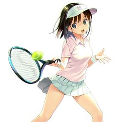This is a pixiv picture whose title is テニス娘.