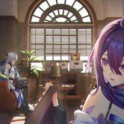 This is a pixiv picture whose title is 布洛妮娅和希儿.
