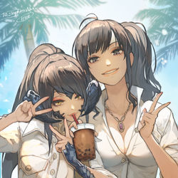This is a pixiv picture whose title is 一口泥棒.