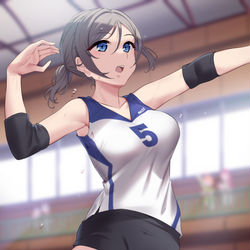 This is a pixiv picture whose title is バレーボーラー渡辺.