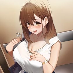 This is a pixiv picture whose title is 今日も暑いね〜💦.