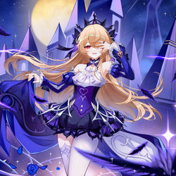 This is a pixiv picture whose title is ⭐🌙⭐.