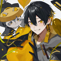 This is a pixiv picture whose title is 封魔くんお誕生日おめでとうー！.