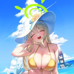 This is a pixiv picture whose title is 十六夜 ノノミ (水着).