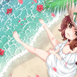This is a pixiv picture whose title is ネイチャさんとバカンスに行きたい.