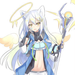 This is a pixiv picture whose title is 狼牙さん家のおおかみちゃん.