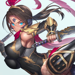 This is a pixiv picture whose title is NINJA Kick.