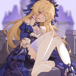 This is a pixiv picture whose title is 【菲谢尔】新衣服和jiojio.