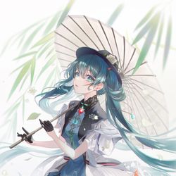 This is a pixiv picture whose title is 🌿.
