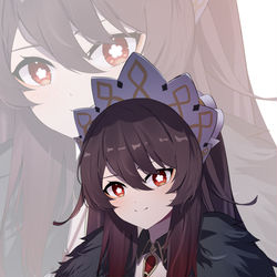 This is a pixiv picture whose title is 日绘，Hutao&marionette.