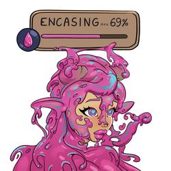 This is a pixiv picture whose title is Latex Debuff Stage 2.