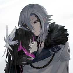 This is a pixiv picture whose title is Arlecchino and Colombina.