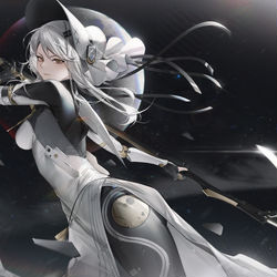 This is a pixiv picture whose title is 战双.