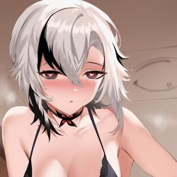 This is a pixiv picture whose title is "happy?".