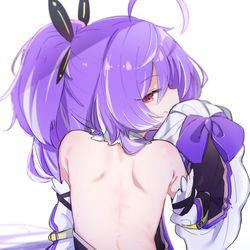 This is a pixiv picture whose title is 紫水キキ.