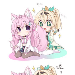 This is a pixiv picture whose title is 隙あらばけも吸い.
