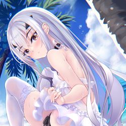 This is a pixiv picture whose title is 真夏のめりゅ.