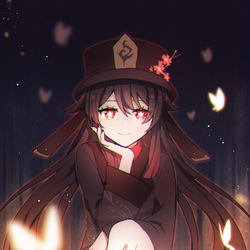 This is a pixiv picture whose title is 胡桃.