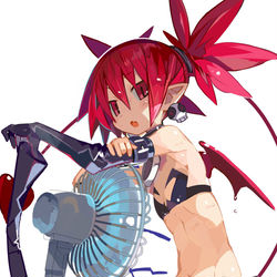 This is a pixiv picture whose title is 涼むエトナ様.