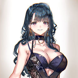 This is a pixiv picture whose title is ネットにあったエッチなラウンドガール衣装。.