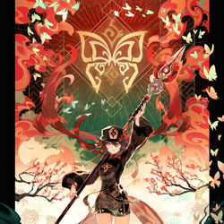 This is a pixiv picture whose title is 冥蝶麗華.