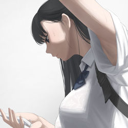 This is a pixiv picture whose title is 女子学生さんの腋.