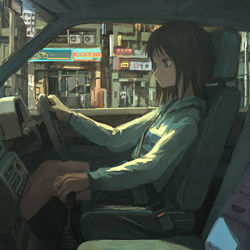 This is a pixiv picture whose title is ドライブ.
