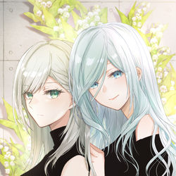 This is a pixiv picture whose title is 日野森姉妹.