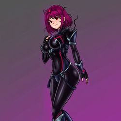 This is a pixiv picture whose title is 老婆被寄生，爷青结.