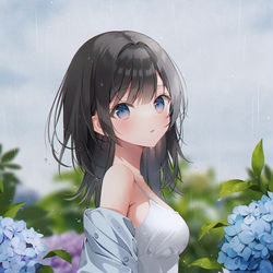 This is a pixiv picture whose title is アジサイ.