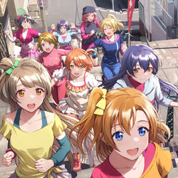 This is a pixiv picture whose title is μ's.