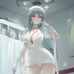 This is a pixiv picture whose title is Nurse Assassin.