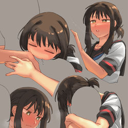 This is a pixiv picture whose title is hugging.