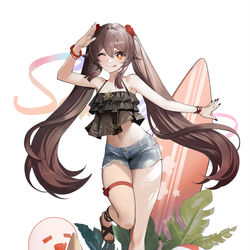 This is a pixiv picture whose title is 夏 胡桃.