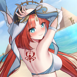 This is a pixiv picture whose title is Nilou(?).