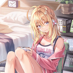 This is a pixiv picture whose title is 一緒にゲーム、しませんか？.
