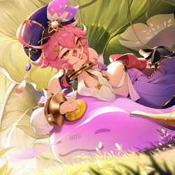 This is a pixiv picture whose title is 摸摸多莉～.