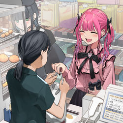 This is a pixiv picture whose title is 誰にでも素直に感謝できる見た目地雷系幼馴染.