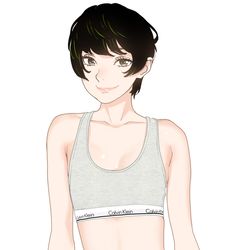 This is a pixiv picture whose title is ミチルvsカルバン・クライン.
