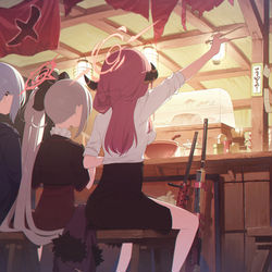 This is a pixiv picture whose title is きてみた.