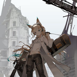 This is a pixiv picture whose title is 「戦場跡」.