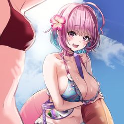 This is a pixiv picture whose title is ビーチインりあむ.