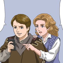 This is a pixiv picture whose title is スルースキルが身についたSNSをするマーティ.